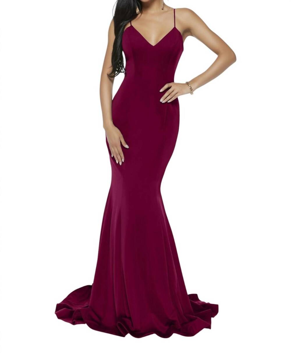 NEW ALYCE PARIS sleeveless maxi dress in wine
